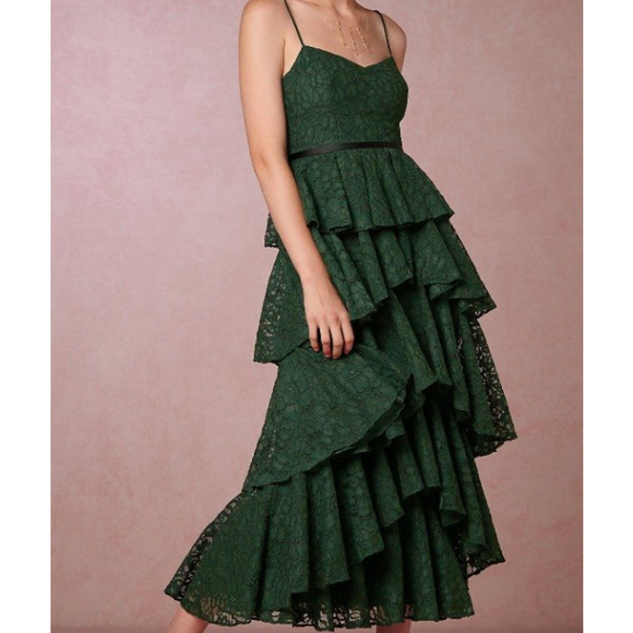 Cynthia Rowley Tiered Lace Lucy Midi Dress - Picture 4 of 7